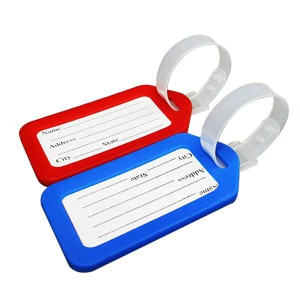 10 travel luggage tags trolley baggage card shipping card