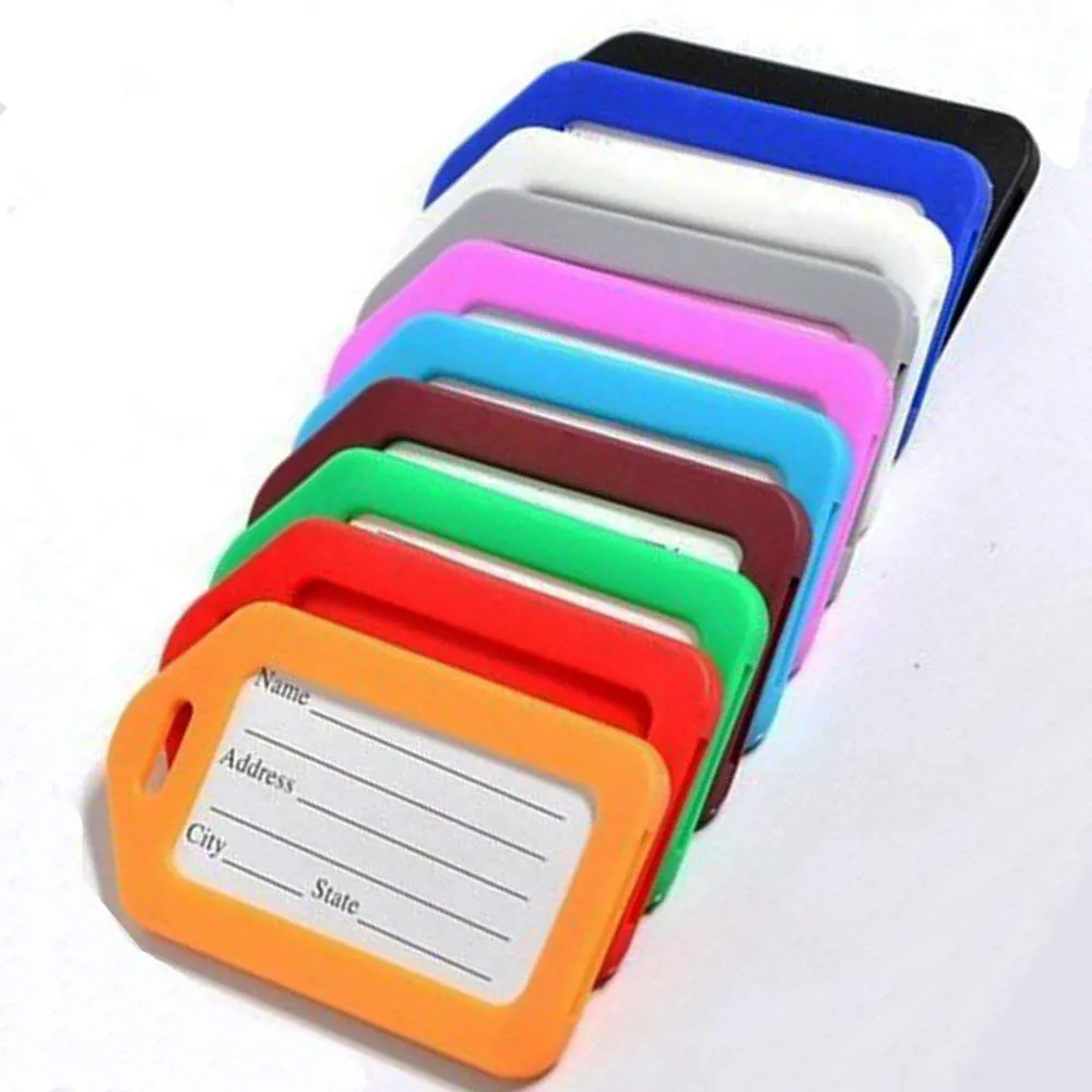 10 travel luggage tags trolley baggage card shipping card