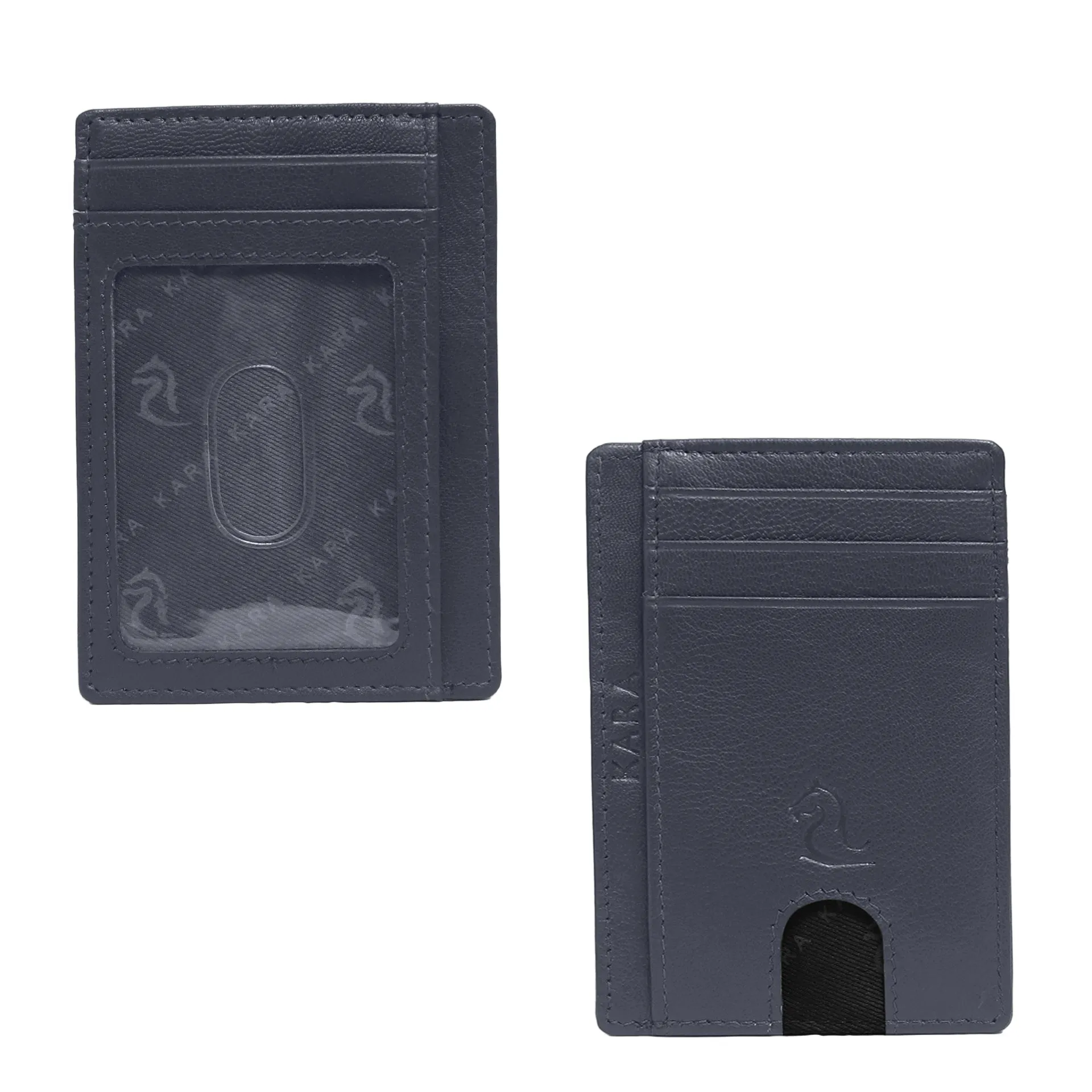 13098 Brown Leather Card Holder for Men and Women