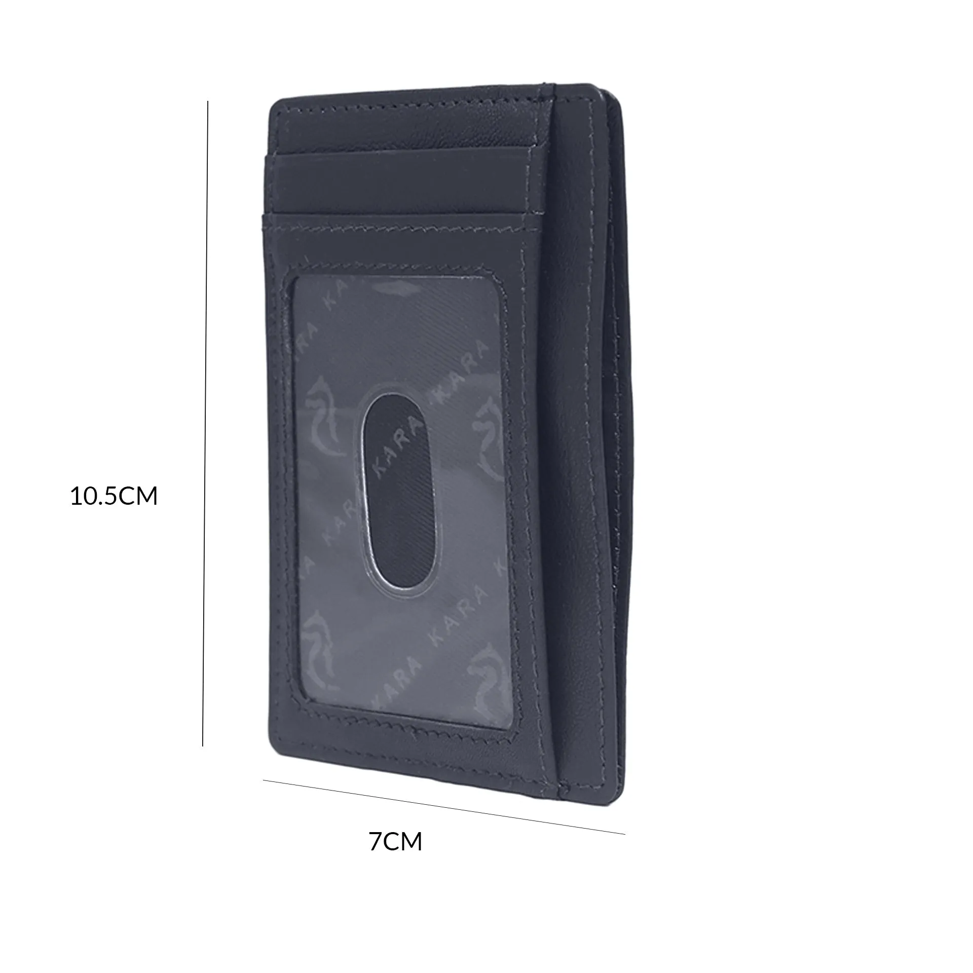 13098 Brown Leather Card Holder for Men and Women