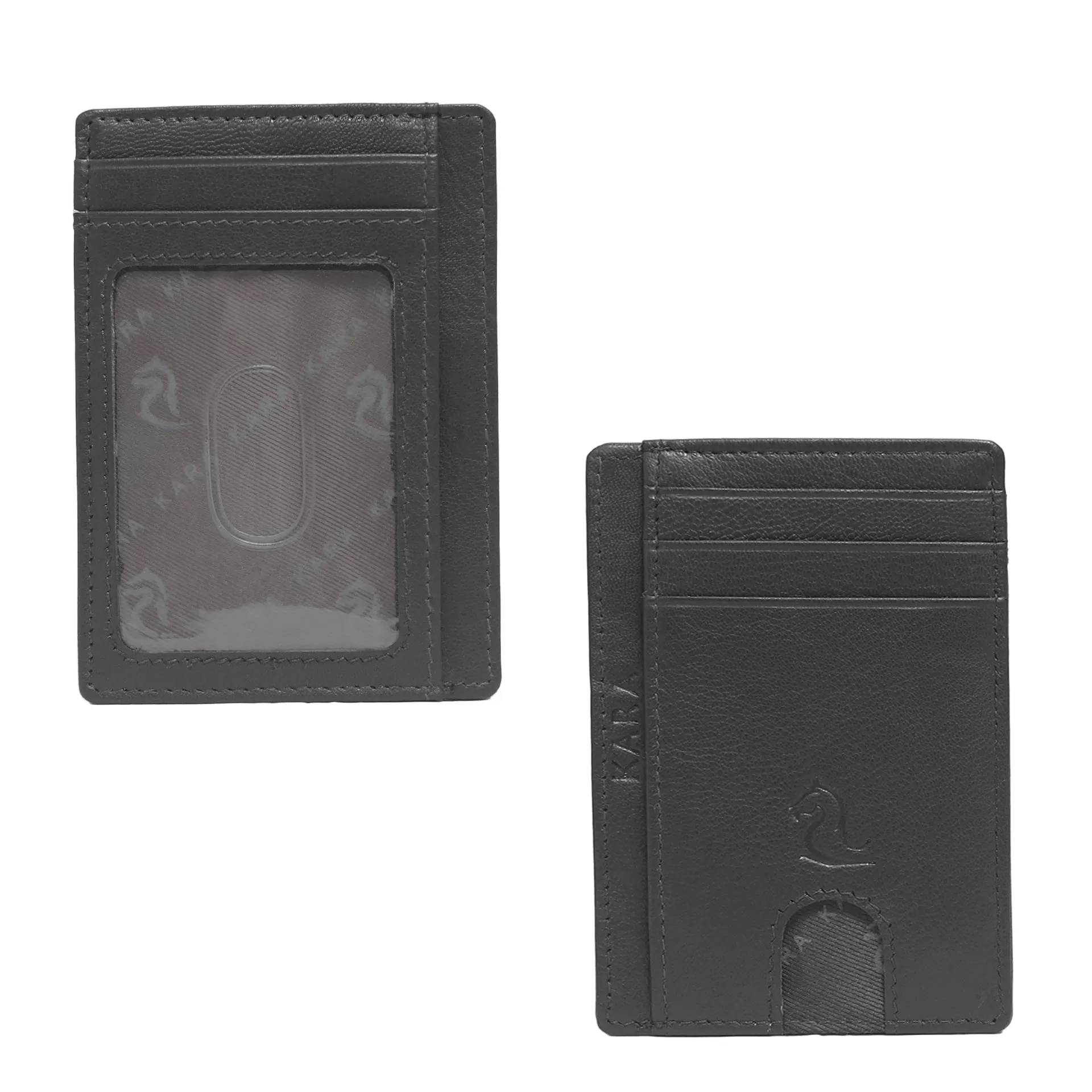 13098 Brown Leather Card Holder for Men and Women