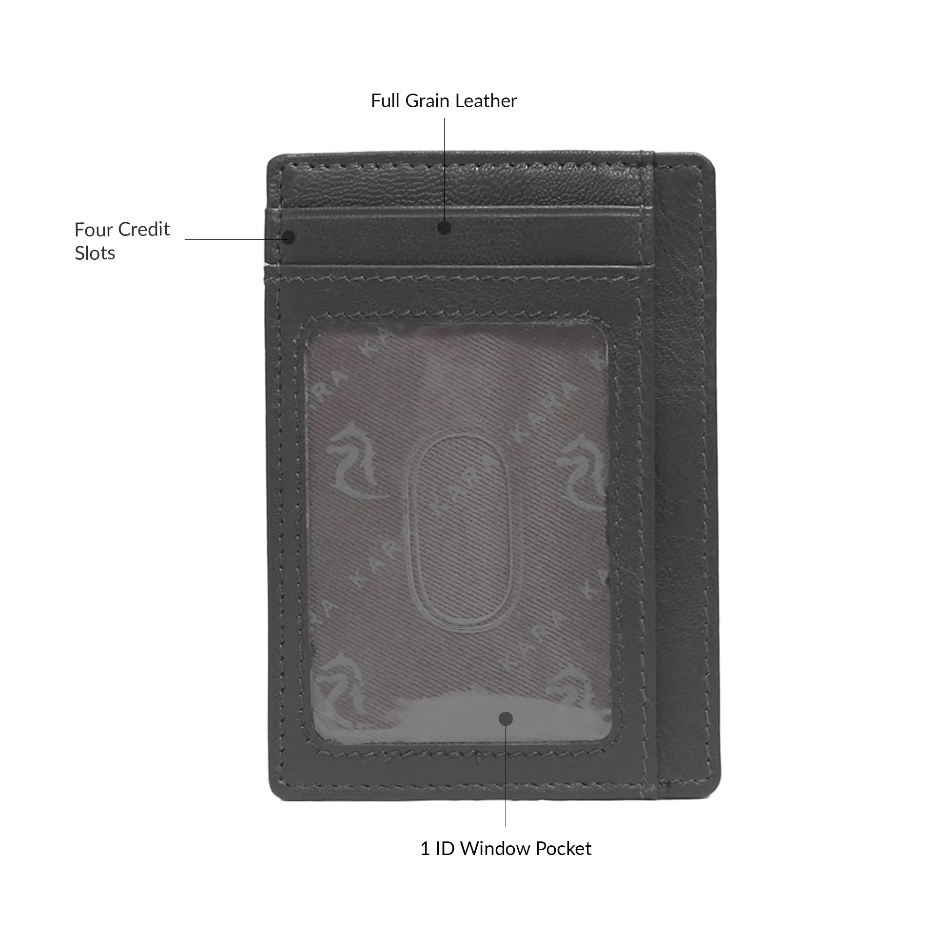 13098 Brown Leather Card Holder for Men and Women