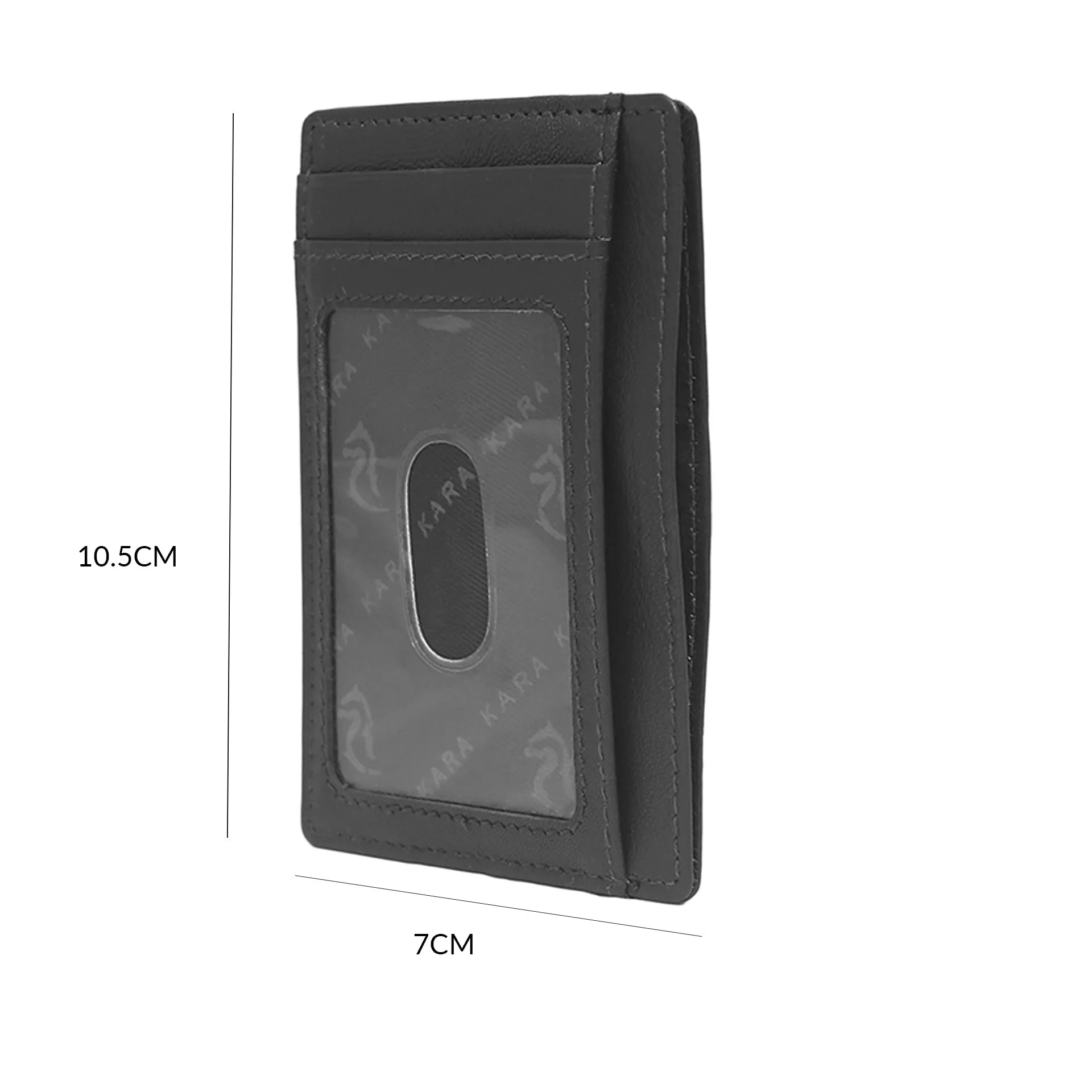 13098 Brown Leather Card Holder for Men and Women