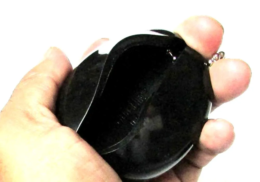 3 BLACK SQUEEZE COIN HOLDERS | Great for Travel Multi-purpose | Made in USA One Size
