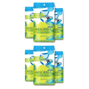 Absorbia Moisture Absorber | Absorbia Sachet - Season Pack of 6 X 10 (200ml Each) | Dehumidier for Bags, Suitcases & Drawers | Fights Against Moisture, Mould, Fungus & Musty smells