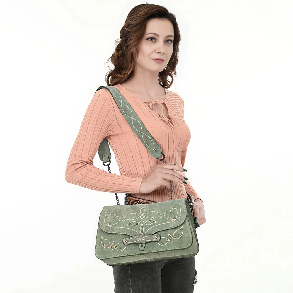 ADBGZX104A Genuine Western Suede Leather women bag