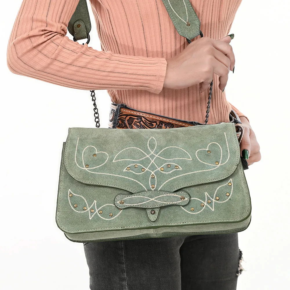 ADBGZX104A Genuine Western Suede Leather women bag