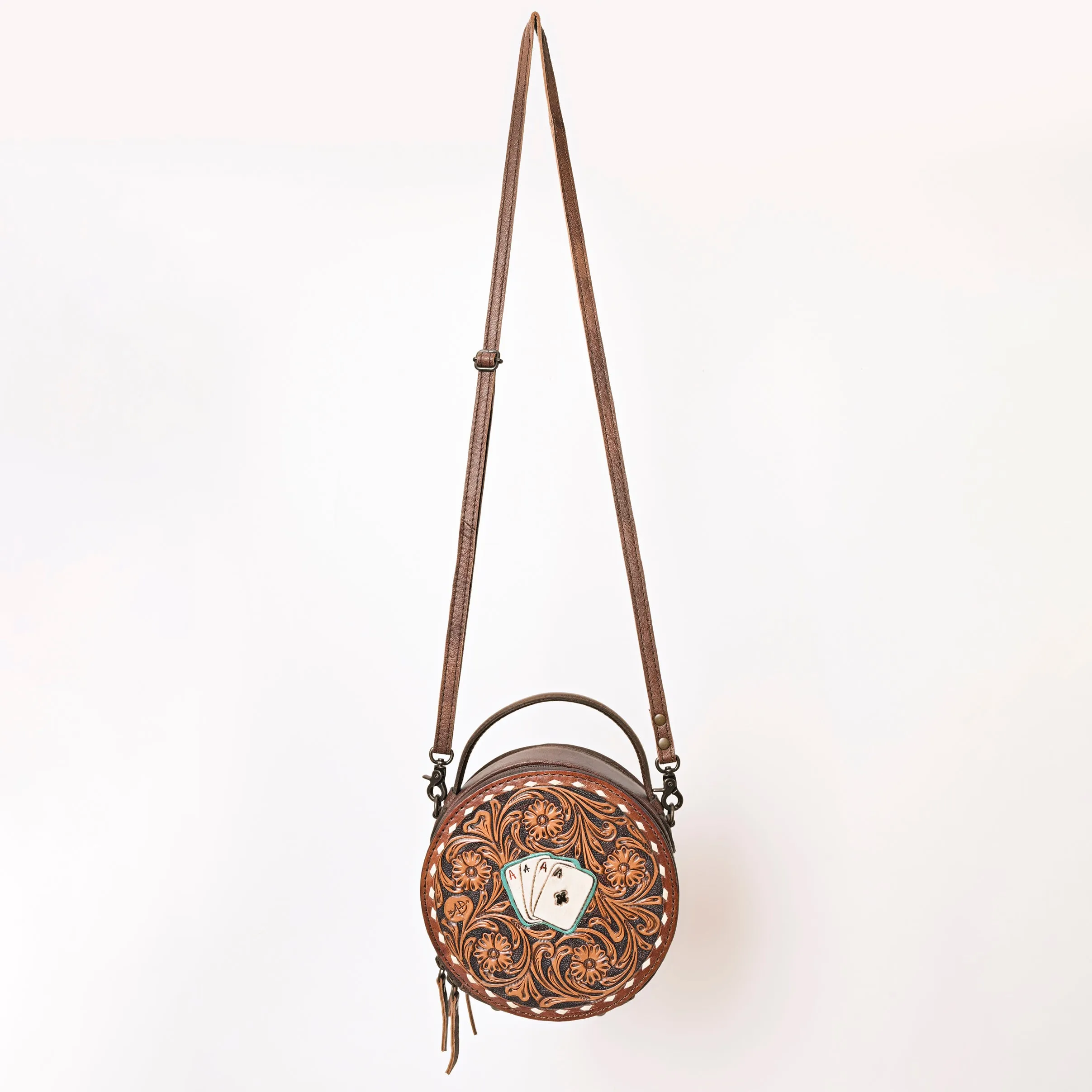 American Darling ADBG1270 Hand Tooled Genuine Leather Women Bag Western Handbag Purse