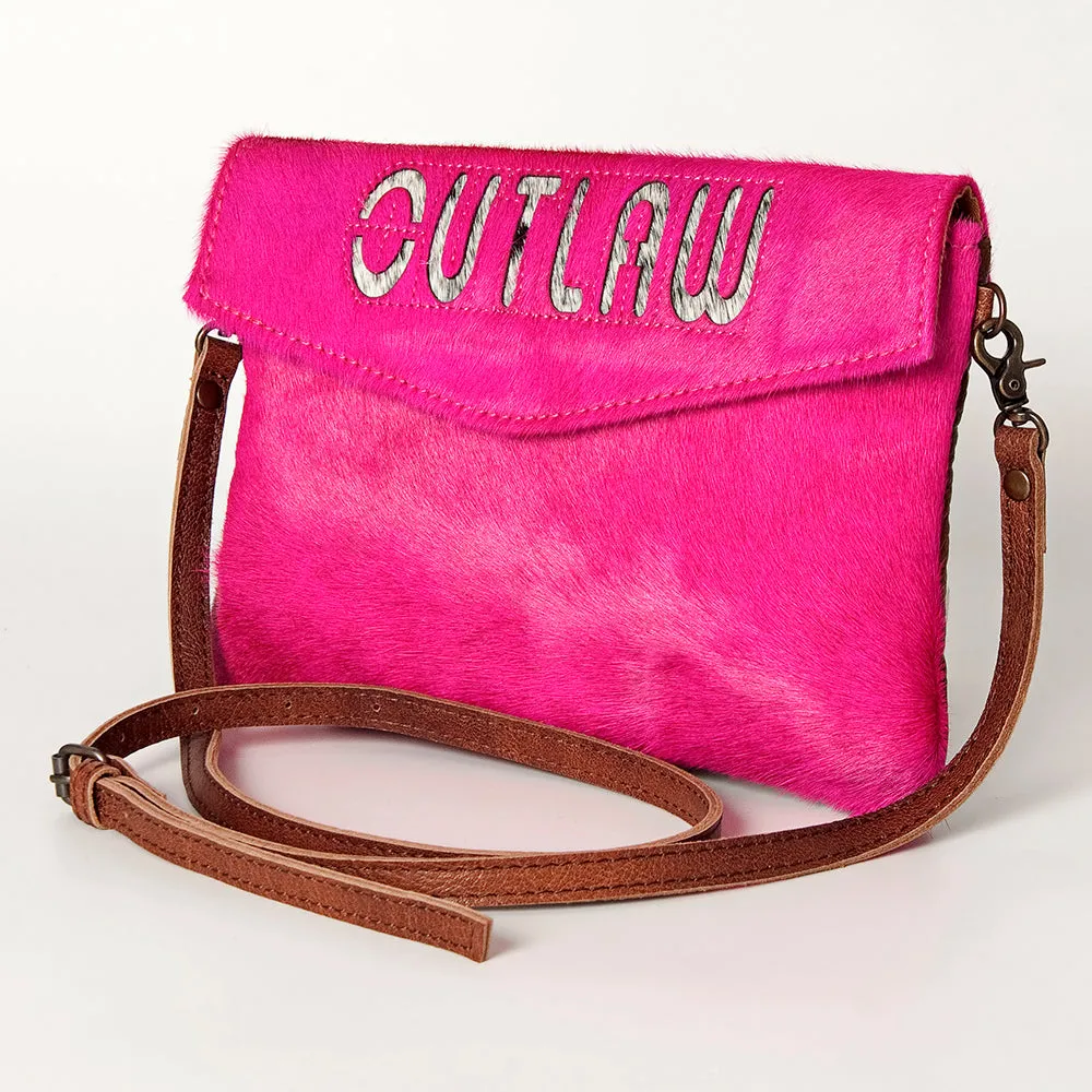 American Darling ADBGS178M Envelope Hair On Genuine Leather women bag western handbag purse
