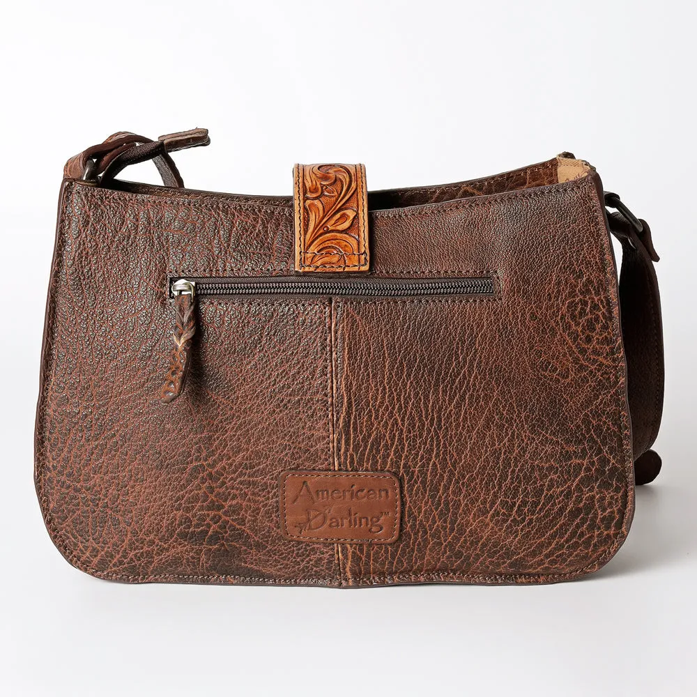 American Darling ADBGZ426C Cross Body Hand Tooled Genuine Leather women bag western handbag purse