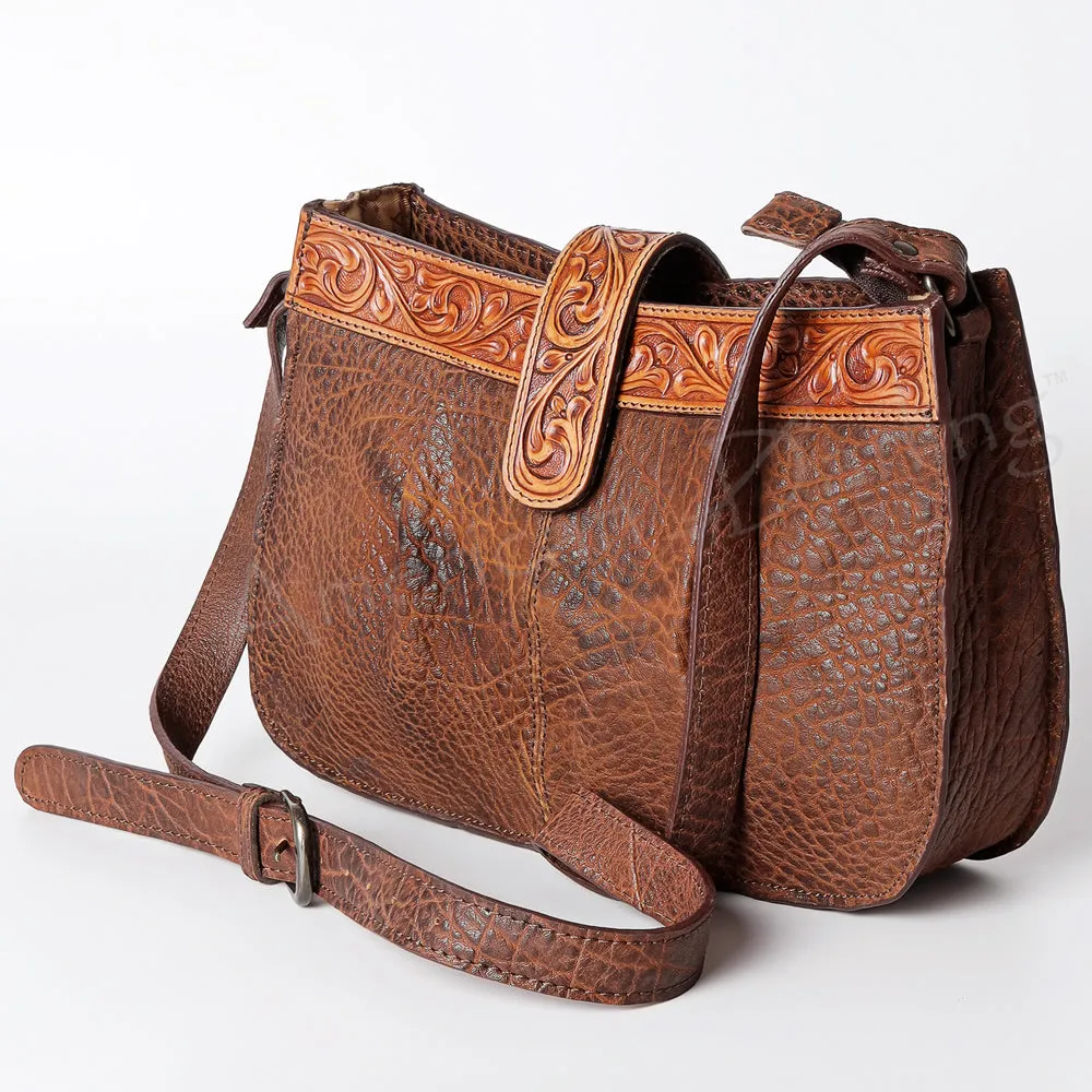 American Darling ADBGZ426C Cross Body Hand Tooled Genuine Leather women bag western handbag purse