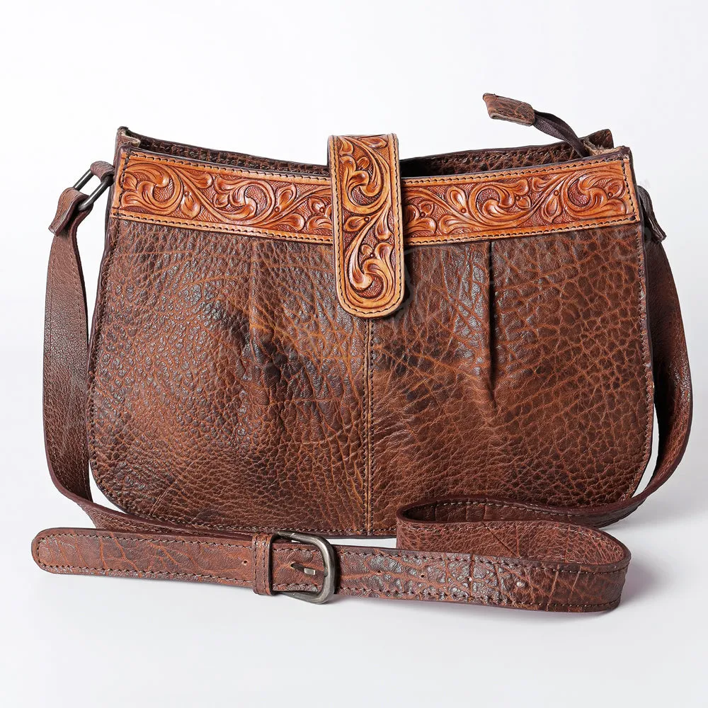 American Darling ADBGZ426C Cross Body Hand Tooled Genuine Leather women bag western handbag purse
