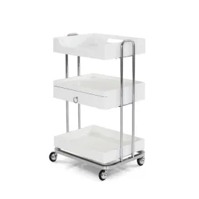 Beauty Salon Trolley OY005 White With one drawer
