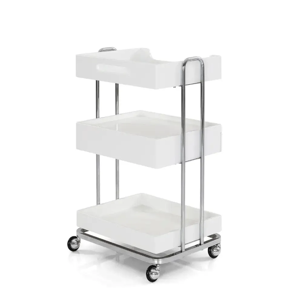 Beauty Salon Trolley OY005 White With one drawer