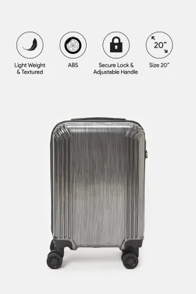Black Embellished Trolley Luggage (20 Inch)