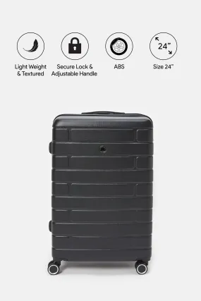 Black Expandable Trolley Luggage (24 Inch)