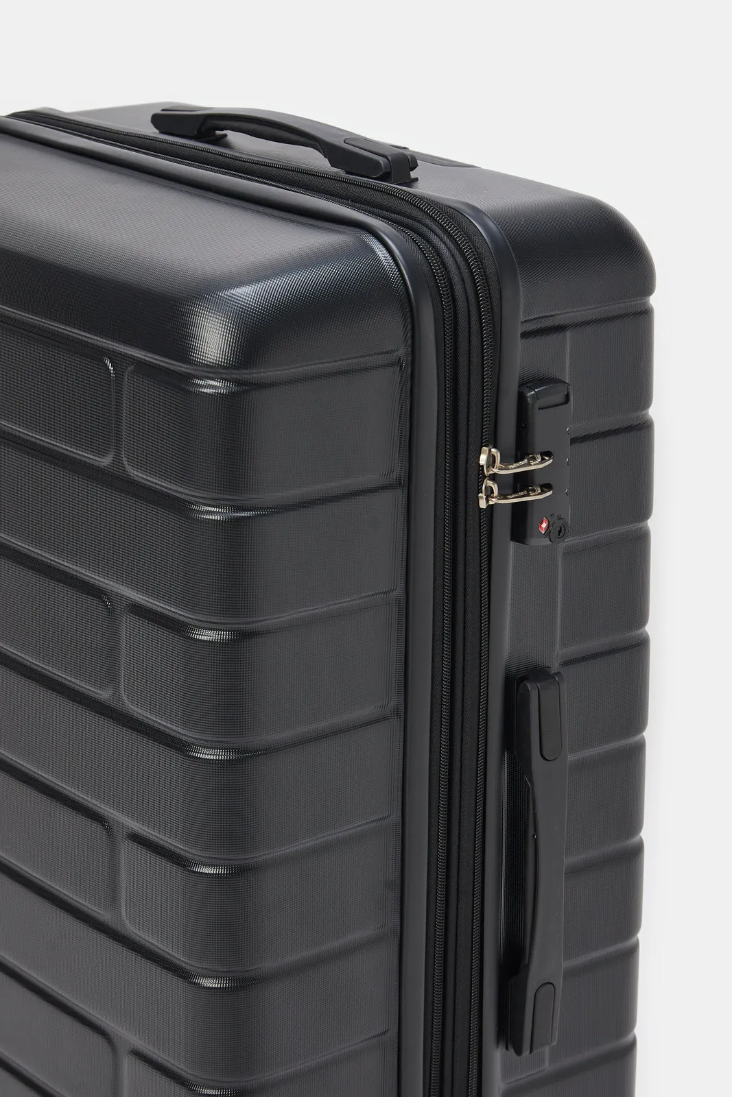 Black Expandable Trolley Luggage (24 Inch)