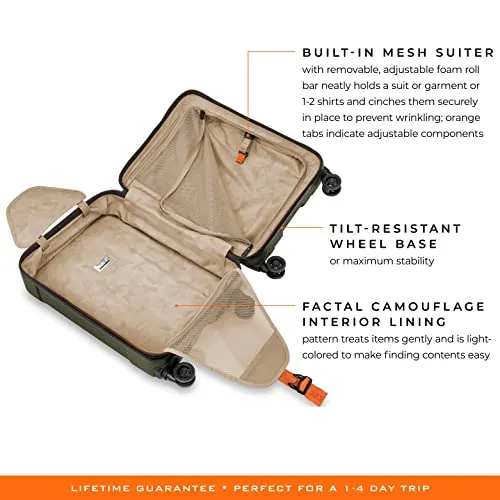 Briggs & Riley Torq Hardside Carry On Luggage with Spinner Wheels 22"