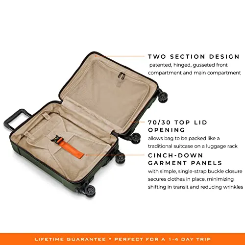 Briggs & Riley Torq Hardside Carry On Luggage with Spinner Wheels 22"