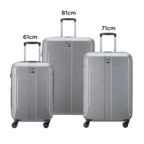 Delsey Depart Hard 3 Piece Set Expandable Luggage Trolley 61 71 81cm