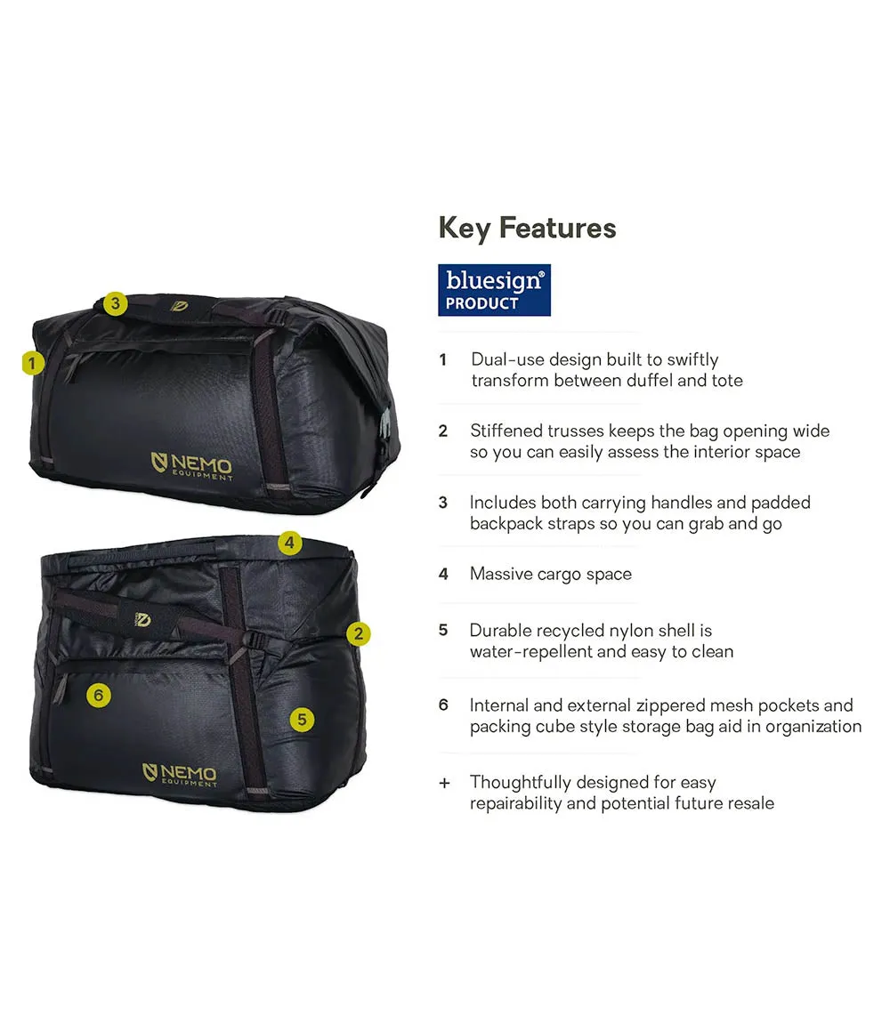 Double Haul Convertible Duffel Tote 70L