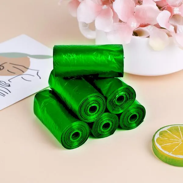 Eco-Friendly Biodegradable Trash Bags (24x32, Green)