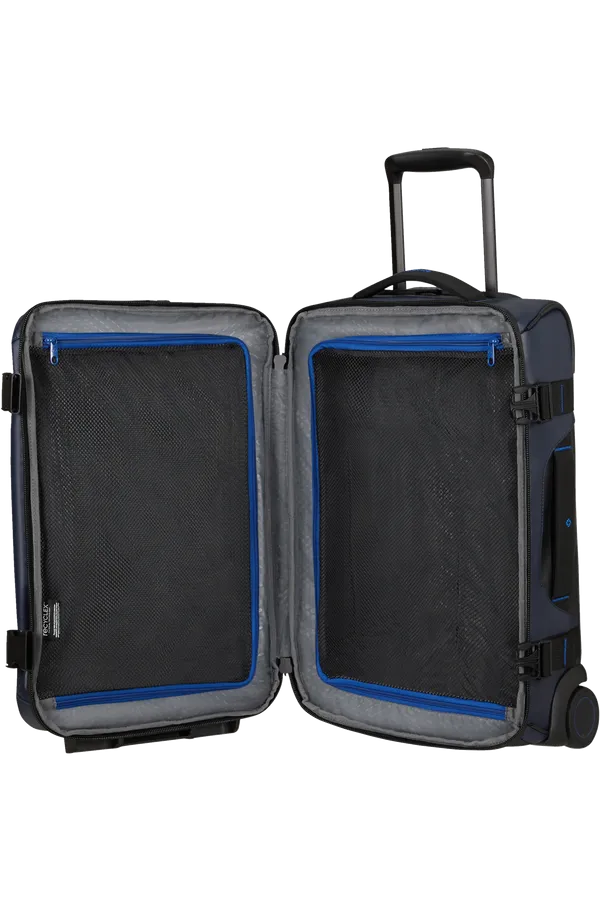 ECODIVER Duffle with wheels double frame 55cm - Blue Night