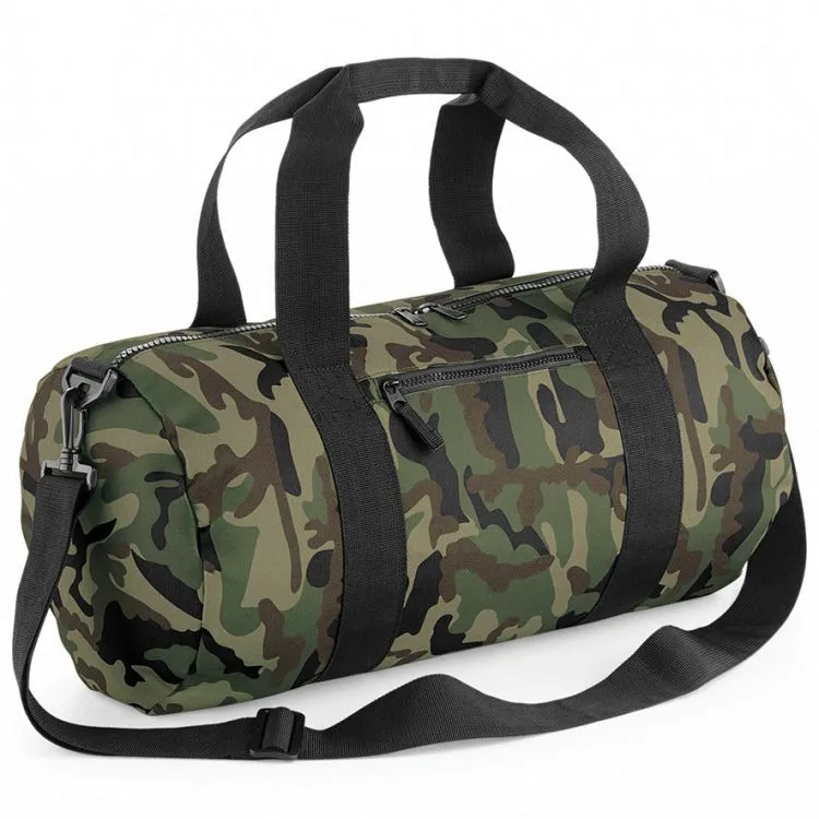 Embroidered Camo Duffle Bag