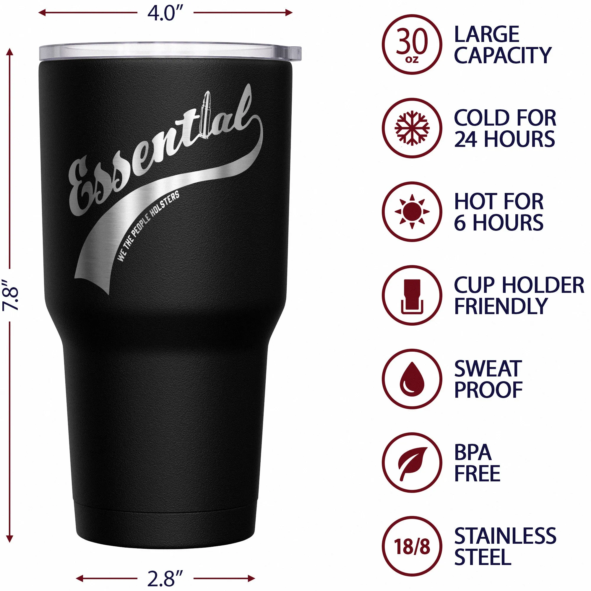 Essential   American Flag Stainless Steel Tumbler