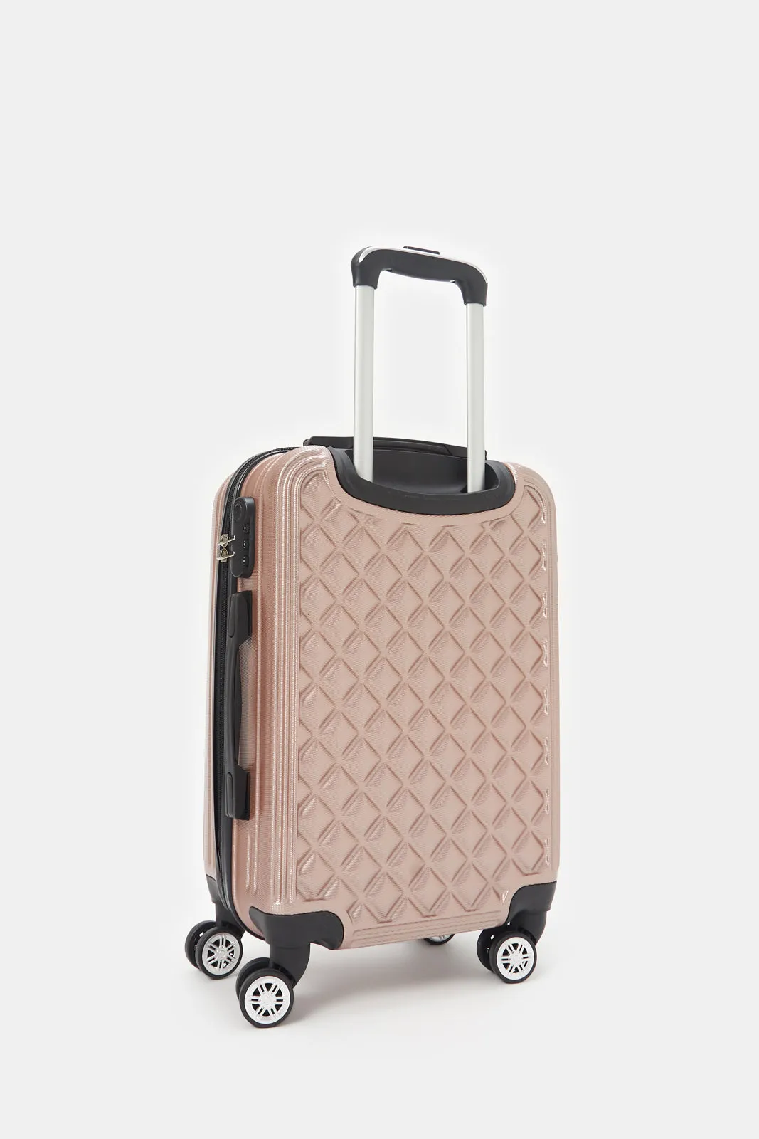 Gold Textured Abs Trolley Luggage (20Inch)