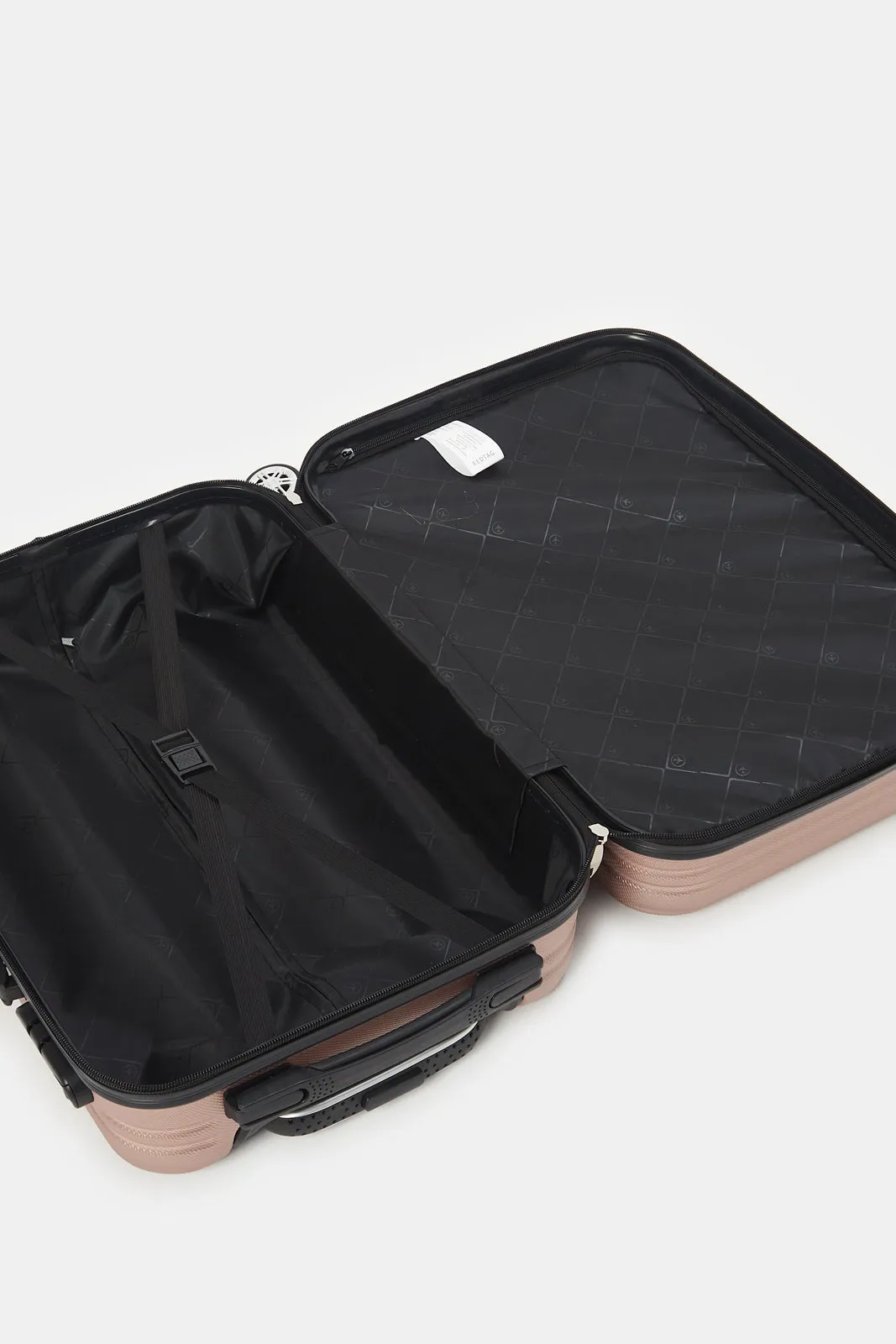 Gold Textured Abs Trolley Luggage (20Inch)