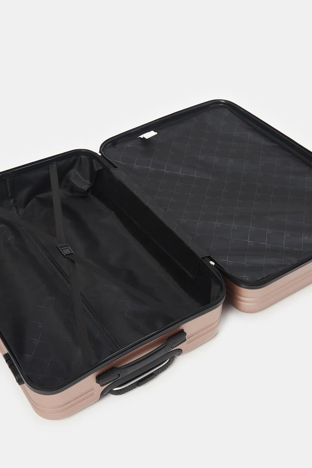 Gold Textured  Abs Trolley Luggage (24Inch)