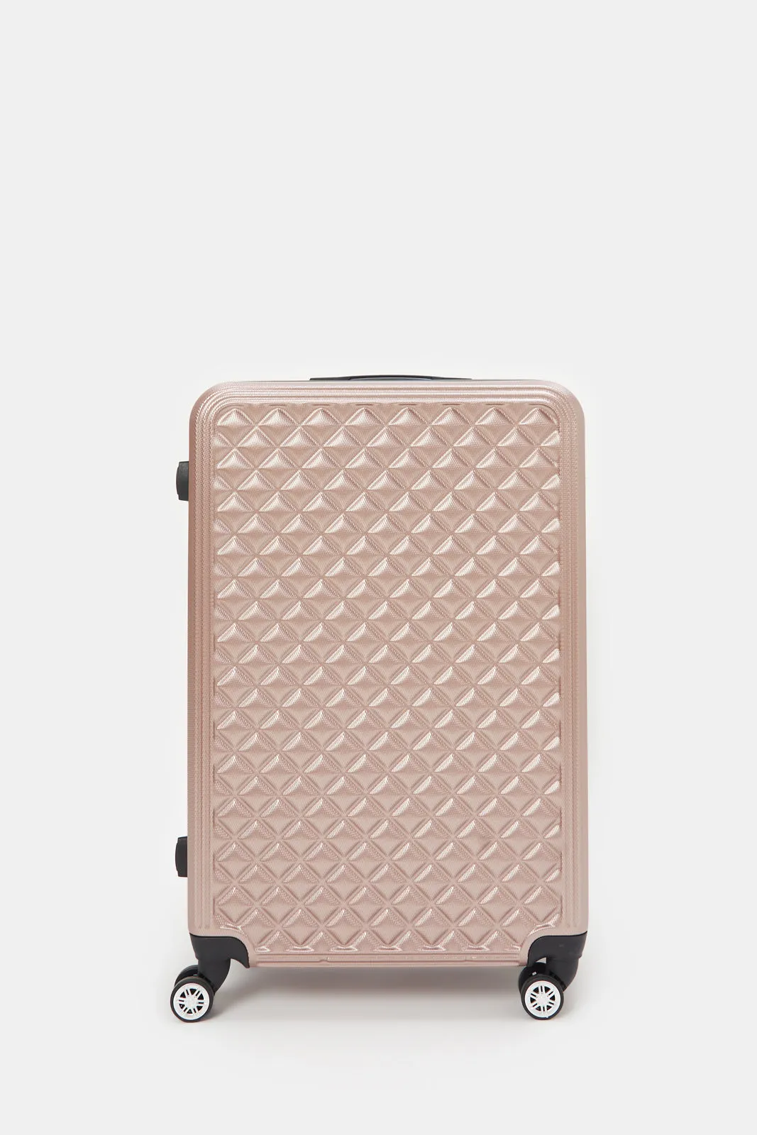 Gold Textured  Abs Trolley Luggage (24Inch)