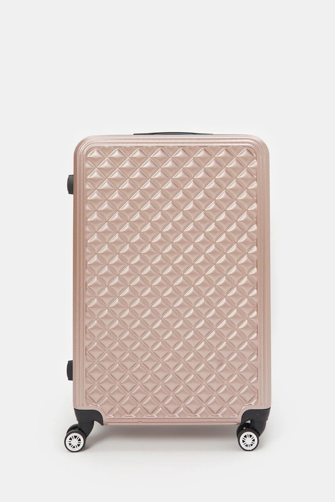 Gold Textured Abs Trolley Luggage (28Inch)