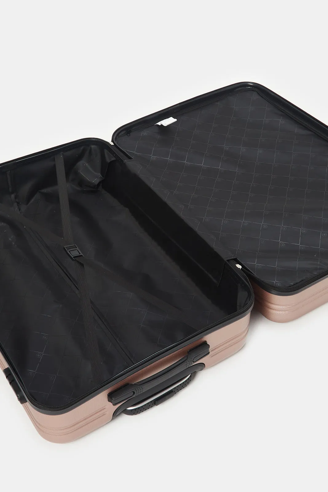 Gold Textured Abs Trolley Luggage (28Inch)