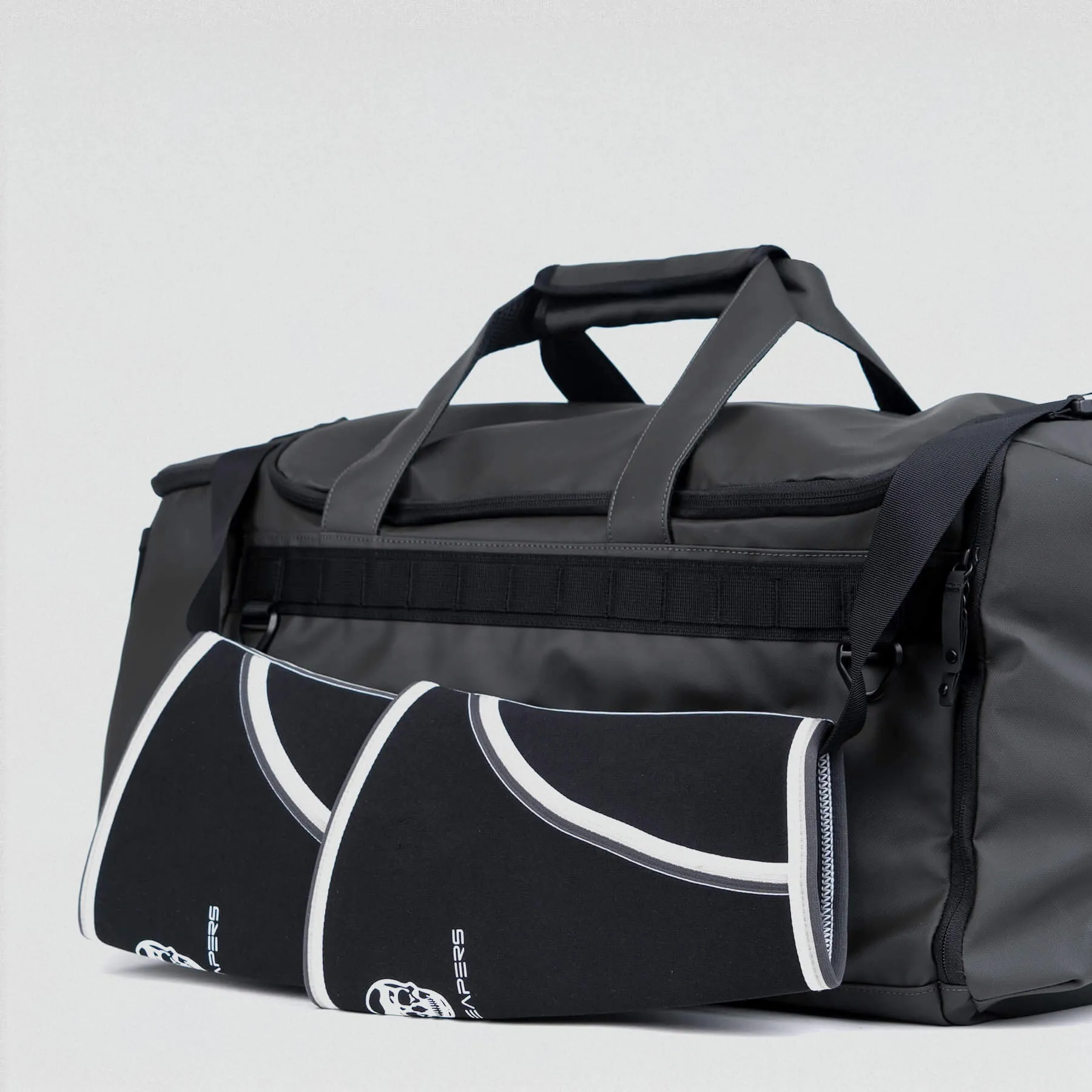 Gravestone Duffle & 10mm Lever Belt Combo - Gunmetal/Gray