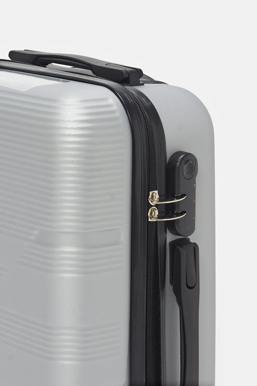 Grey Textures Abs Trolley Luggage (20 Inch)