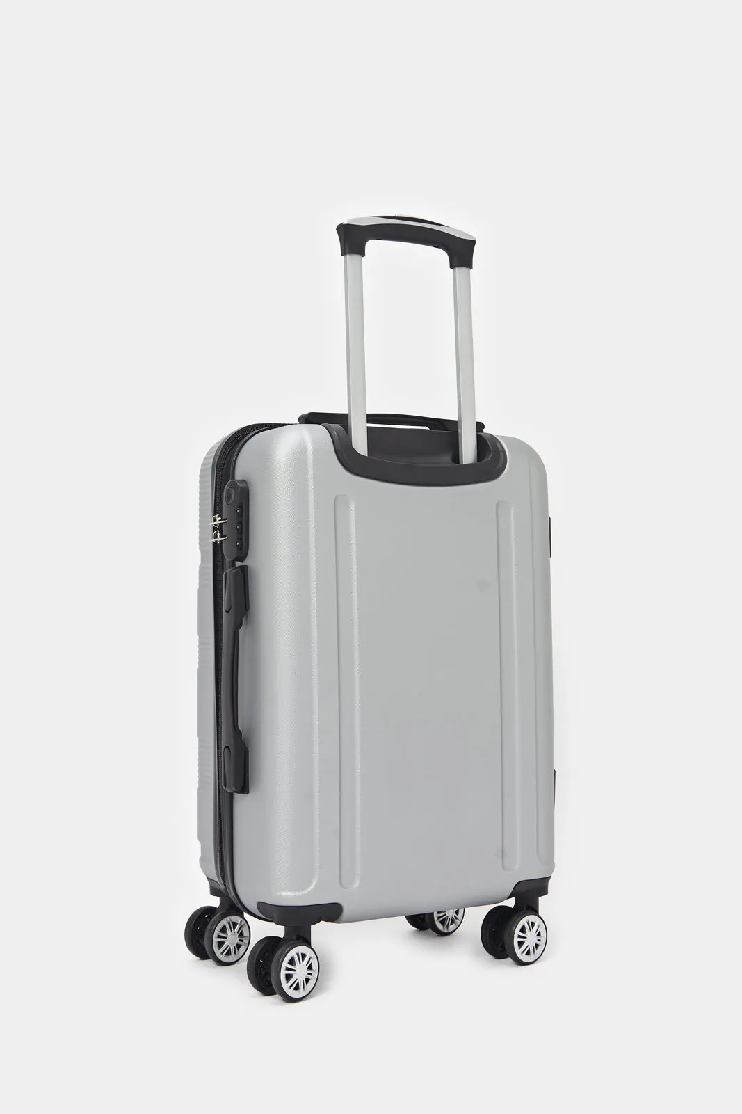 Grey Textures Abs Trolley Luggage (20 Inch)