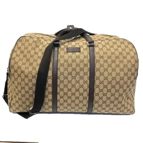 Gucci GG Logo Beige Large Carry-on Duffle