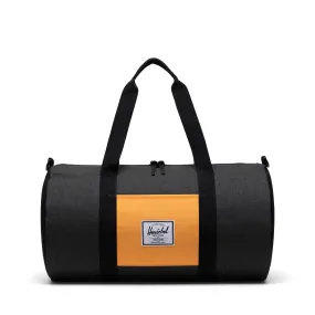 Herschel Sutton Mid-volume Duffle, black crosshatch/black/blazing orange
