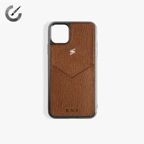 iPhone 11 Pro Max Case Corteccia Card Brown