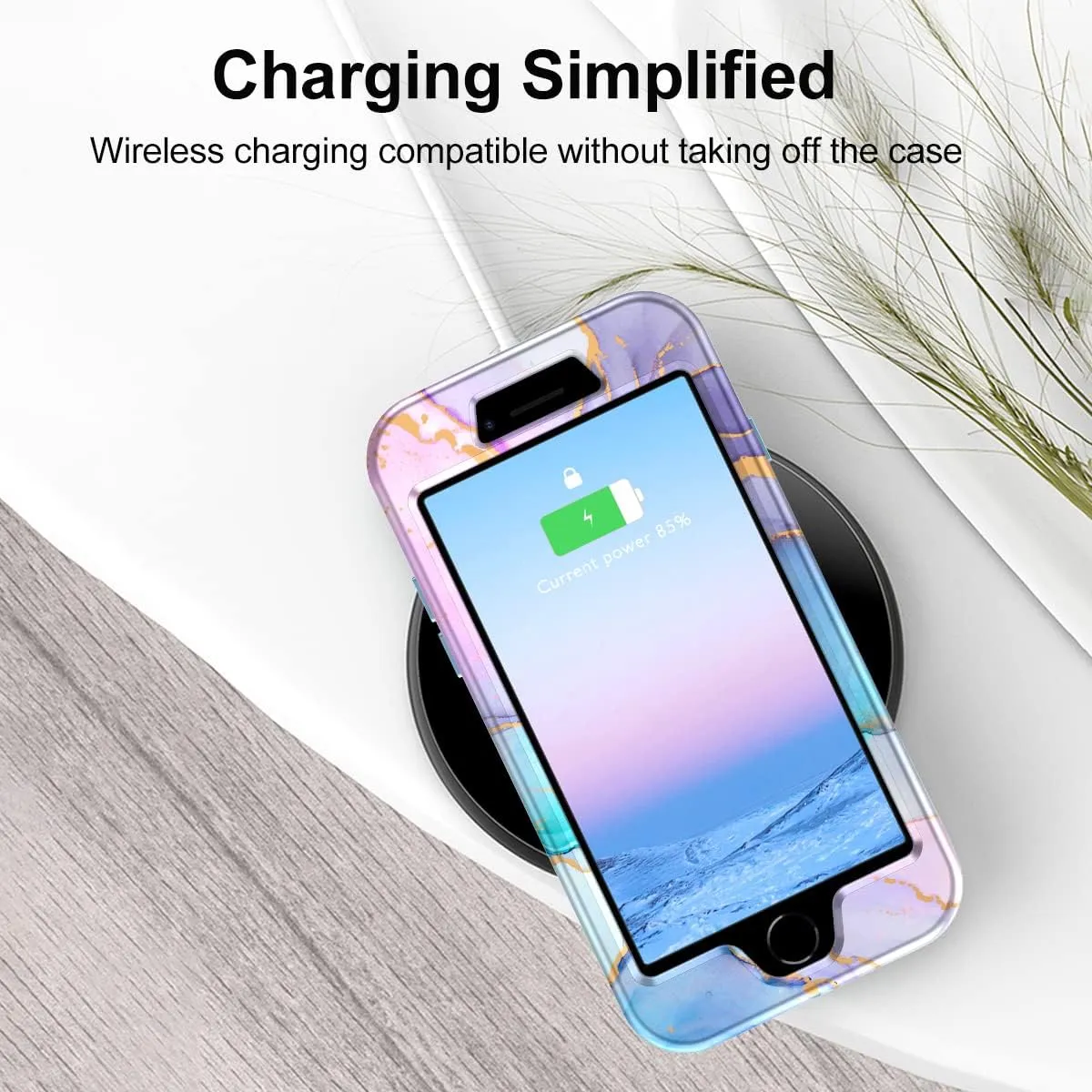 iPhone 16 Pro Case Heavy Duty Full Body Shockproof Protection 3 in 1 Hybrid Hard PC Soft Rubber Rugged Drop Protective Slim Women Phone Case