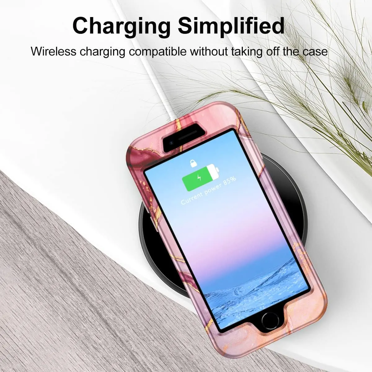 iPhone 16 Pro Case Heavy Duty Full Body Shockproof Protection 3 in 1 Hybrid Hard PC Soft Rubber Rugged Drop Protective Slim Women Phone Case