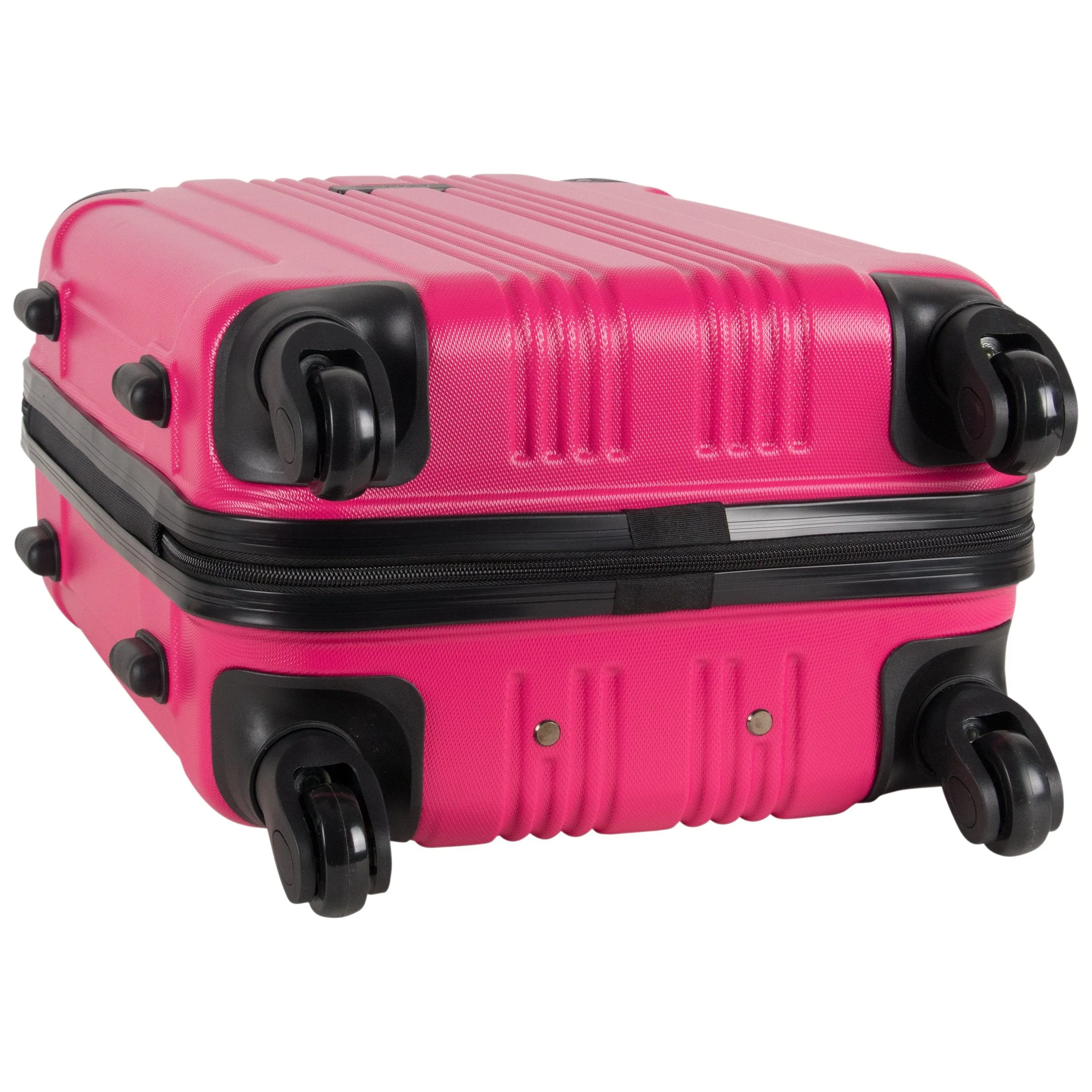 Kenneth Cole Reaction Out Of Bounds 20-Inch Carry-On Lightweight Durable Hardshell Luggage Pink