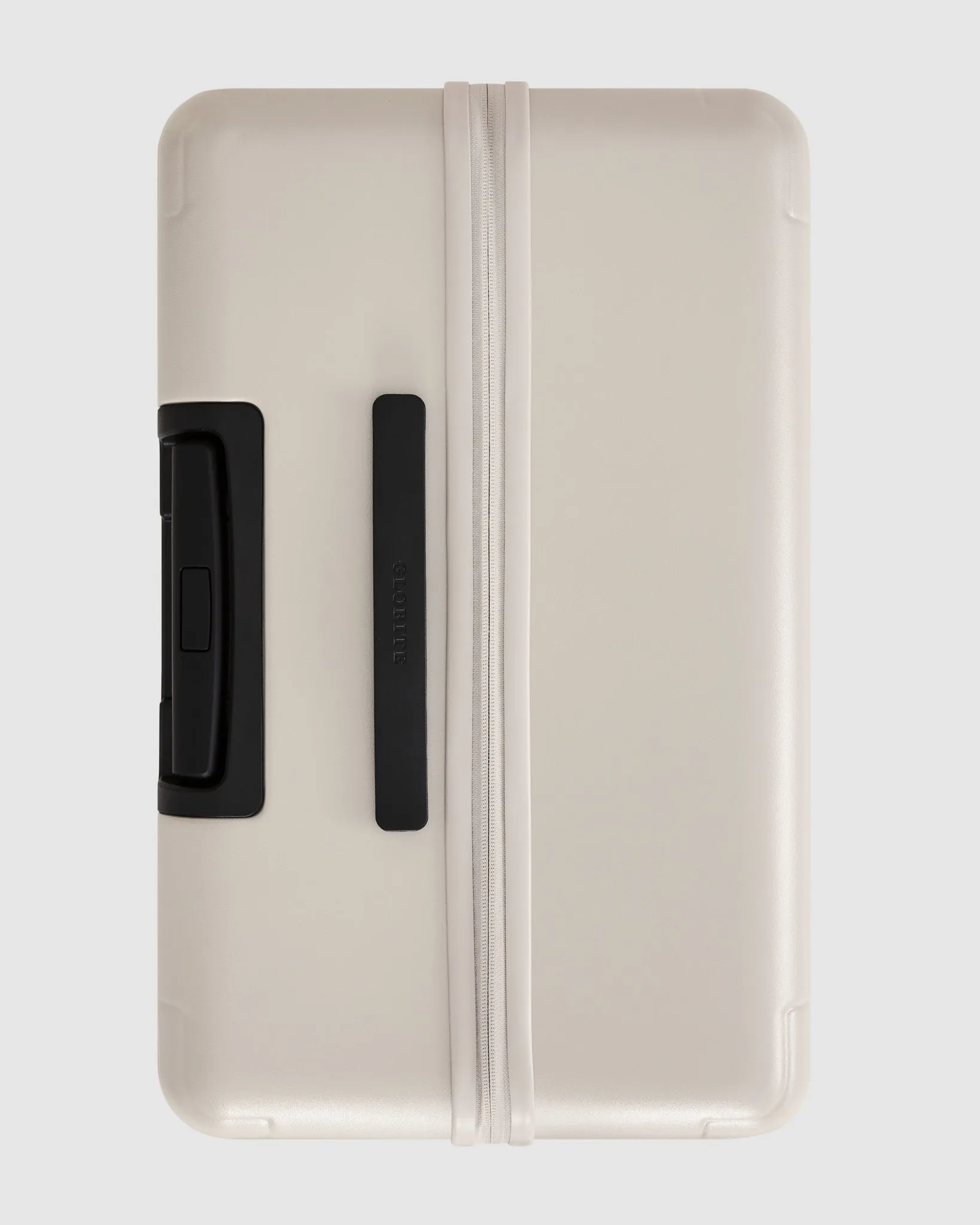 Large Check In Suitcase - Moonbeam Beige