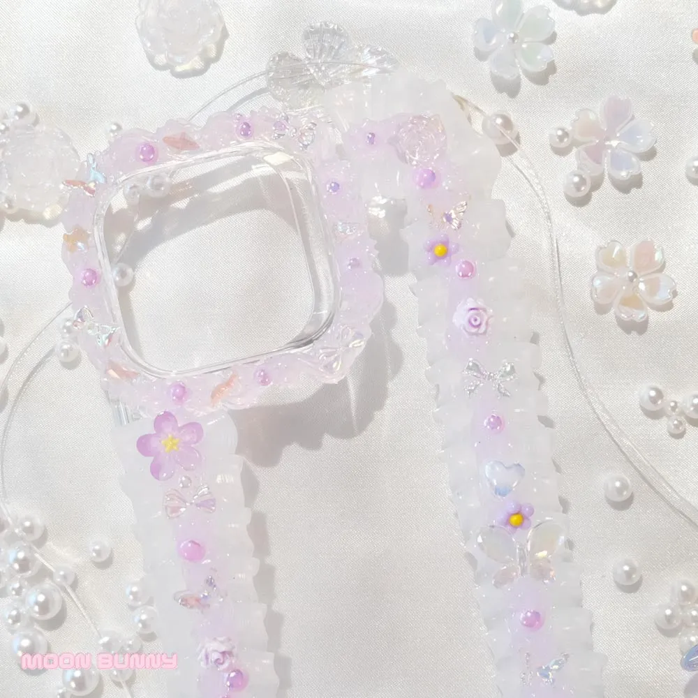 Lilac Garden Phone Case Ribbon Style
