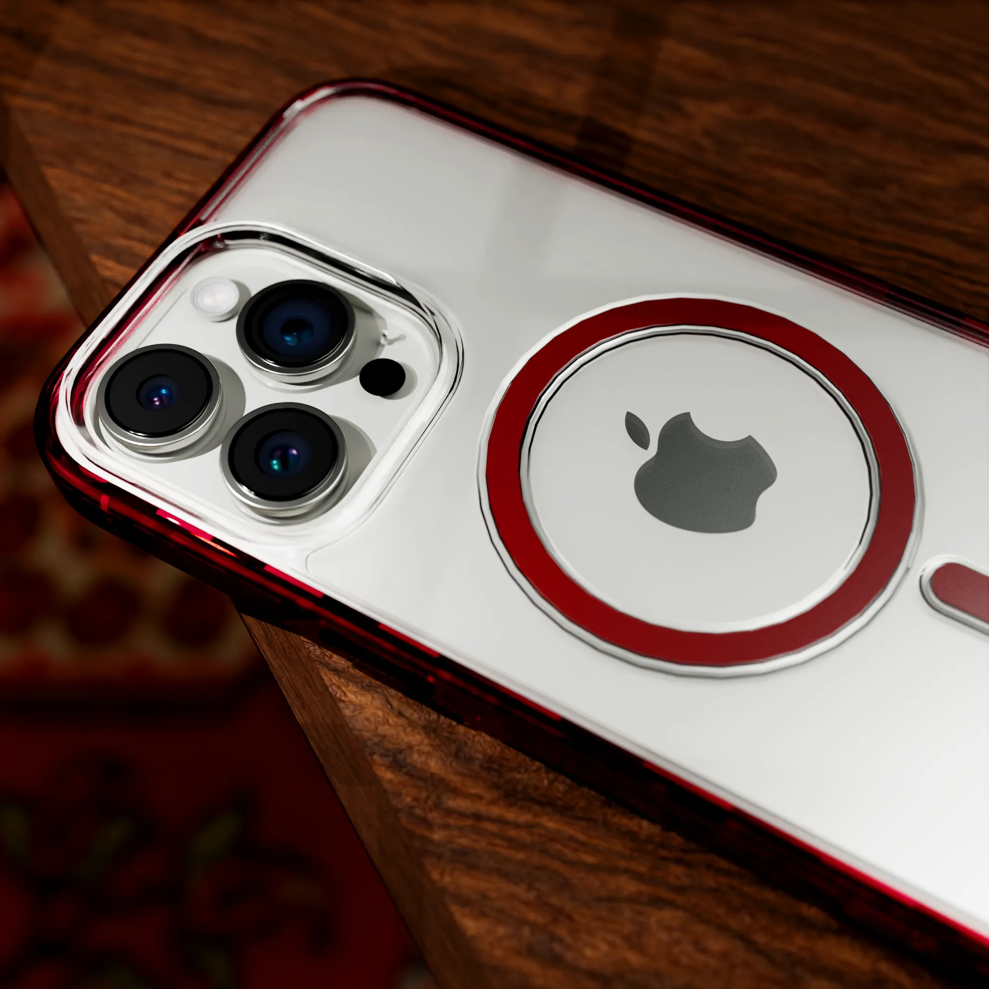 MagSafe® Case for Apple iPhone 15 Plus | Scarlet Red | Magnitude Series
