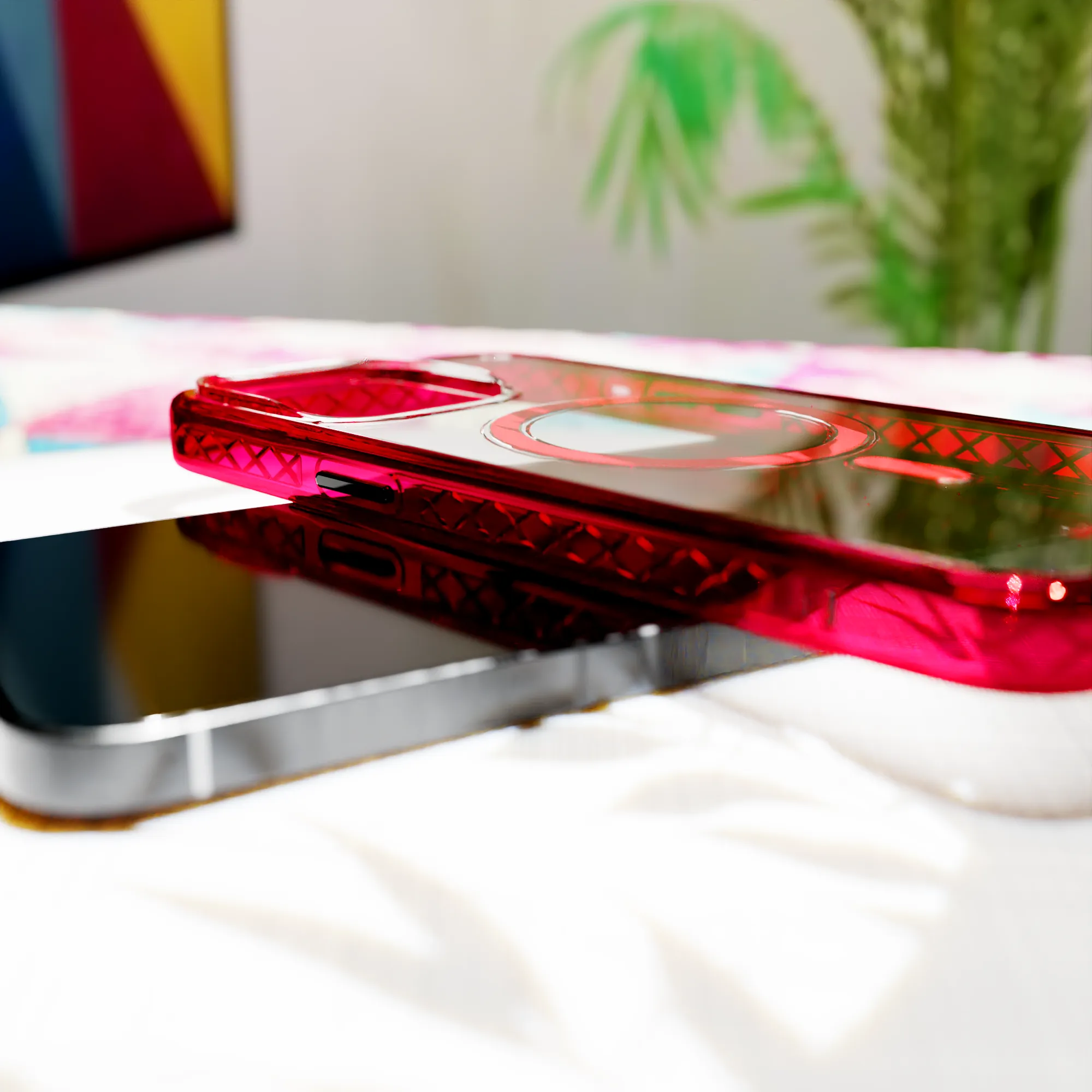 MagSafe® Case for Apple iPhone 15 Plus | Scarlet Red | Magnitude Series