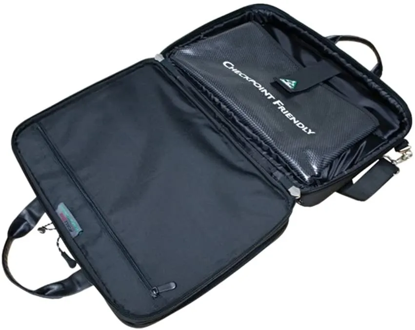 Mobile Edge ScanFast Checkpoint and Eco Friendly Laptop Briefcase 16 Inch PC, 17 Inch Mac for Men, Women, Business Travel, Student, Black MESFBC2.0