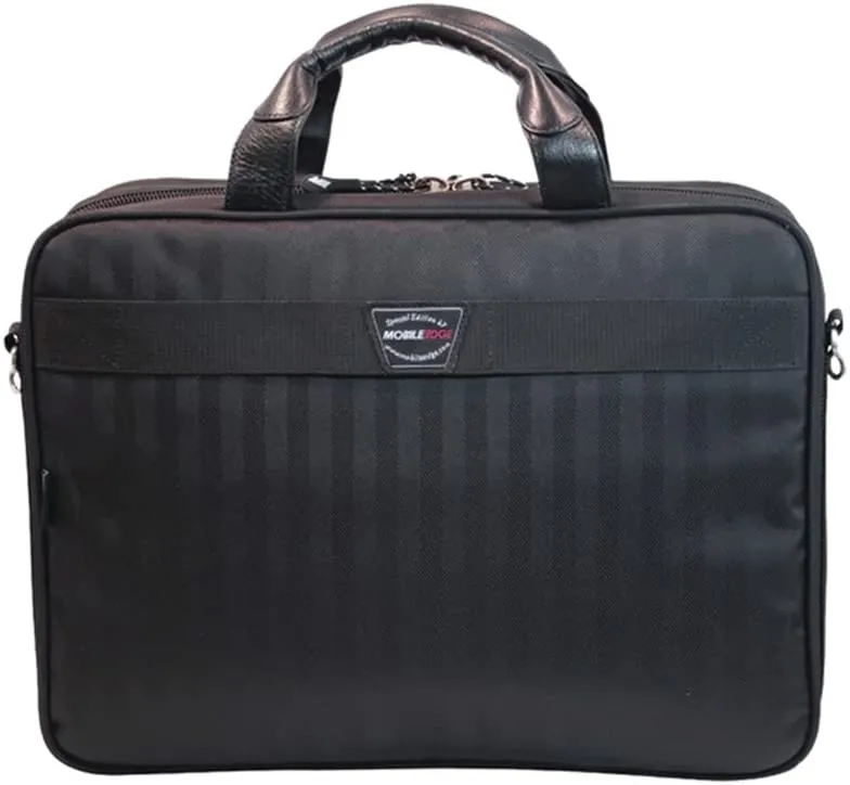 Mobile Edge ScanFast Checkpoint and Eco Friendly Laptop Briefcase 16 Inch PC, 17 Inch Mac for Men, Women, Business Travel, Student, Black MESFBC2.0